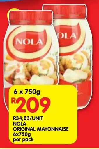 Shoprite Nola original mayonnaise offer