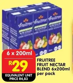 Shoprite Fruitree fruit nectar blend offer