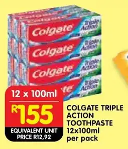 Shoprite Colgate triple action toothpaste offer