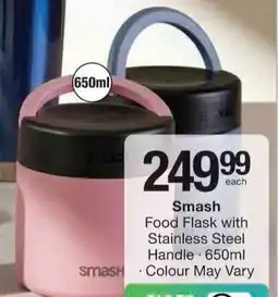 Checkers Hyper Smash Food Flask with Stainless Steel Handle offer