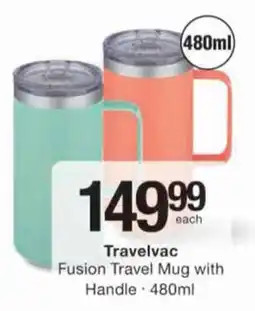 Checkers Hyper Travelvac Fusion Travel Mug with Handle offer