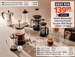 Checkers Hyper Home Discovery Cafecito/ Comfy Double Wall Mugs offer