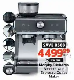 Checkers Hyper Morphy Richards Bean-to-Cup Espresso Coffee Maker offer