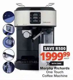 Checkers Hyper Morphy Richards One Touch Coffee Machine offer