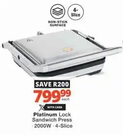 Checkers Hyper Platinum Lock Sandwich Press offer