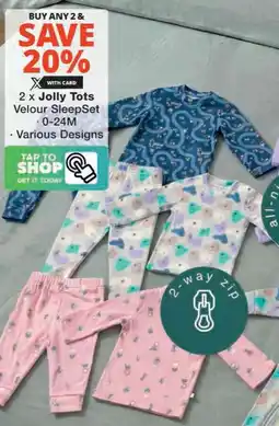 Checkers Hyper Jolly Tots Velour Sleep Set offer