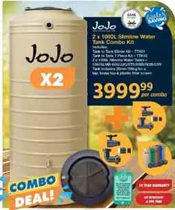 Mica JoJo Slimline Water Tank Combo Kit offer