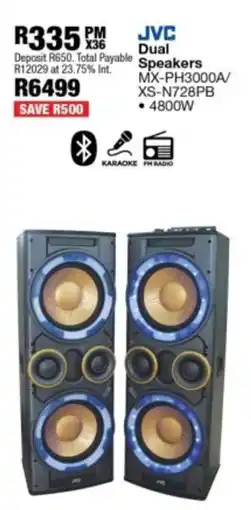 OK Furniture JVC Dual Speakers offer