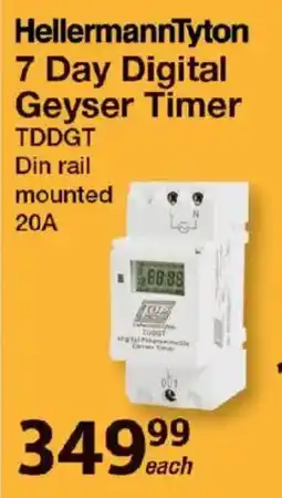 Mica HellermannTyton 7 Day Digital Geyser Timer offer