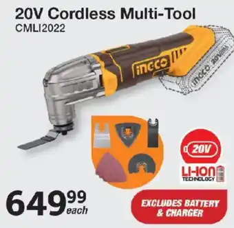 Mica Ingco 20V Cordless Multi-Tool offer