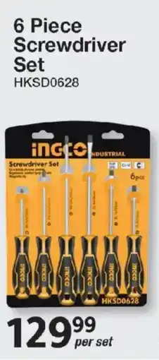 Mica Ingco 6 Piece Screwdriver Set offer