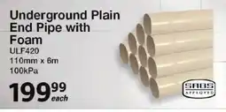 Mica Underground Plain End Pipe with Foam offer