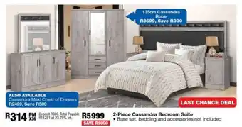 OK Furniture Cassandra Bedroom Suite offer