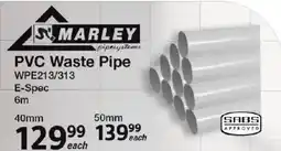 Mica Marley PVC Waste Pipe offer