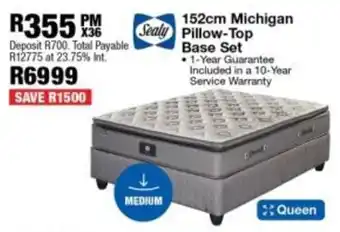 OK Furniture Sealy 152cm Michigan Pillow-Top Base Set offer