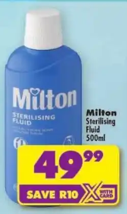Shoprite Milton Sterilising Fluid offer