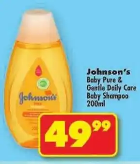 Shoprite Johnson's Baby Pure & Gentle Daily Care Baby Shampoo offer