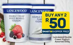 Pick n Pay Hypermarket Lancewood Double Cream Yoghurt Assorted offer