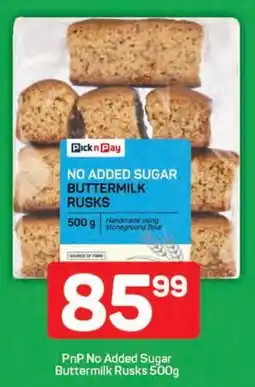 Pick n Pay Hypermarket PnP No Added Sugar Buttermilk Rusks offer