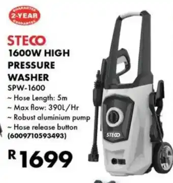 Build It Steco 1600w high pressure washer offer
