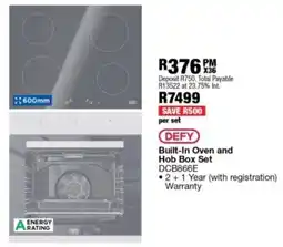 OK Furniture Defy Built-In Oven and Hob Box Set offer