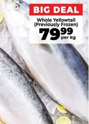 Food Lover's Market Whole Yellowtail offer