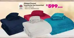 Game Ribbed Flannel Comforter Set Assorted offer