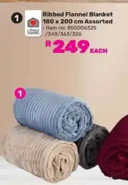 Game Ribbed Flannel Blanket offer