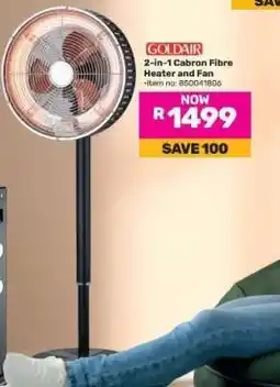 Game Goldair 2-in-1 Cabron Fibre Heater and Fan offer