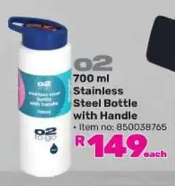Game 700 ml Stainless Steel Bottle with Handle offer