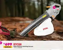 Game RYOBI 3000 W Blower Mulching Vacuum offer