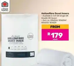 Game Hollowfibre Duvet Inners offer