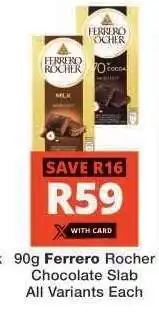 Checkers Ferrero Rocher Chocolate Slab offer