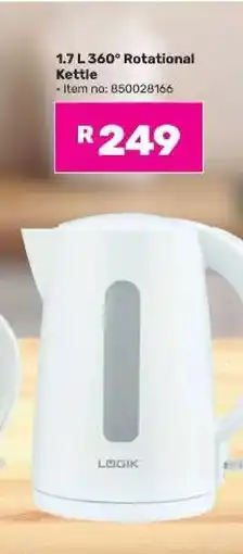Game 1.7 L 360° Rotational Kettle offer
