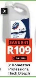 Checkers Domestos Professional Thick Bleach offer