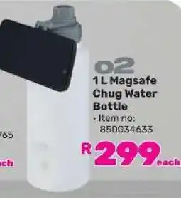 Game o2 1 L Magsafe Chug Water Bottle offer