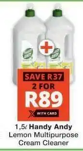 Checkers Handy Andy Lemon Multipurpose Cream Cleaner offer