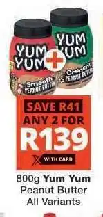 Checkers Yum Yum Peanut Butter offer