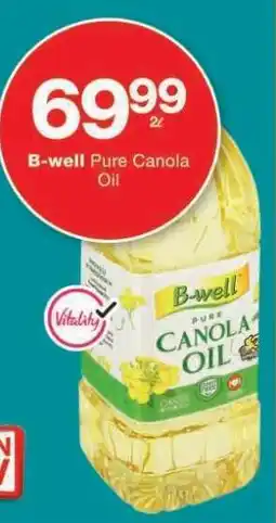 Checkers B-Well Pure Canola Oil offer