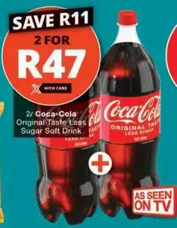 Checkers Coca-Cola Original Taste Less Sugar Soft Drink offer