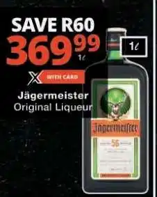 Checkers Jägermeister Original Liqueur offer