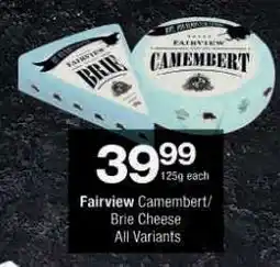Checkers Fairview Camembert/Brie Cheese offer
