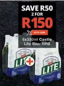Checkers Castle Lite Beer NRB offer