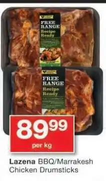 Checkers Lazena BBQ/Marrakesh Chicken Drumsticks offer