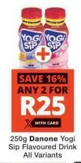 Checkers Danone Yogi Sip Flavoured Drink offer
