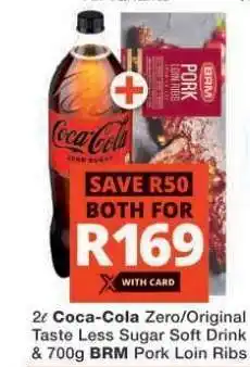 Checkers Coca-Cola Zero/Original & BRM Pork Loin Ribs offer
