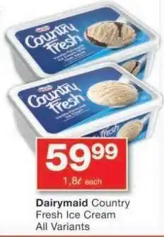 Checkers Dairymaid Country Fresh Ice Cream offer