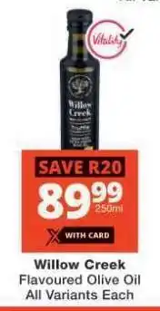 Checkers Willow Creek Flavoured Olive Oil offer