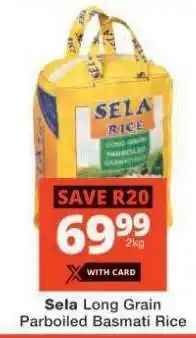 Checkers Sela Long Grain Parboiled Basmati Rice offer