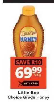 Checkers LITTLE BEE CHOICE GRADE HONEY offer